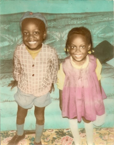 My older brother Tony and me when we were three and two, respectively